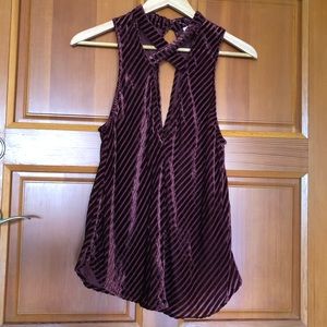 Silence + Noise Chloe Velvet Tank Top